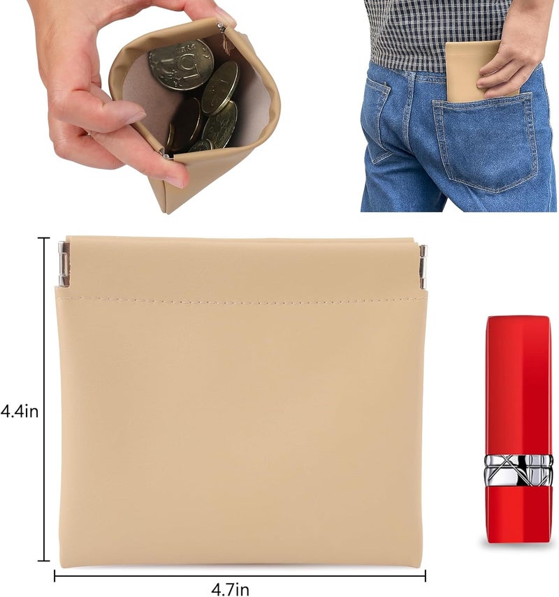 BUSOHA 4 PCS Small Makeup Bag for Purse, Mini Portable Cosmetic Bags for Women, Coin Purse Lipstick Cosmetic Accessories Organizer, Small Travel Kit Storage Pouch - Image 2